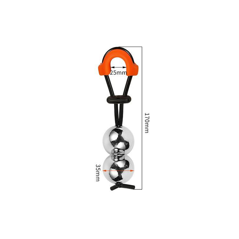 Pengusung Zakar Logam-Dwi-Bola (φ35mm)